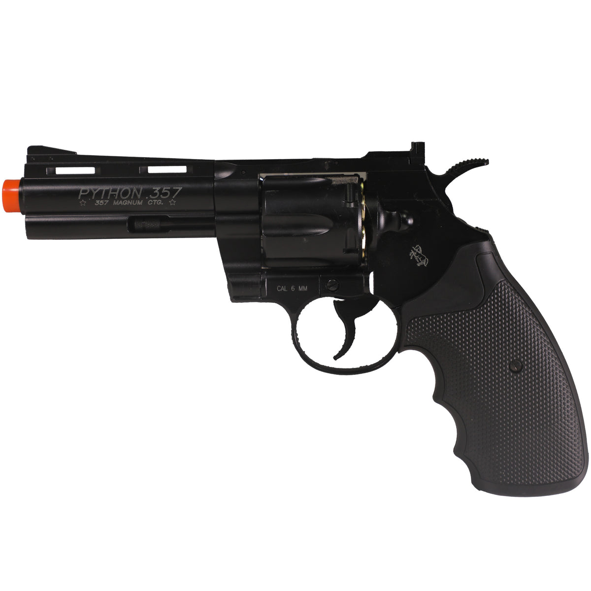 Colt Python Full Metal .357 Magnum High Power Airsoft CO2 Revolver by Cybergun (Length: 4&quot; / High Power)