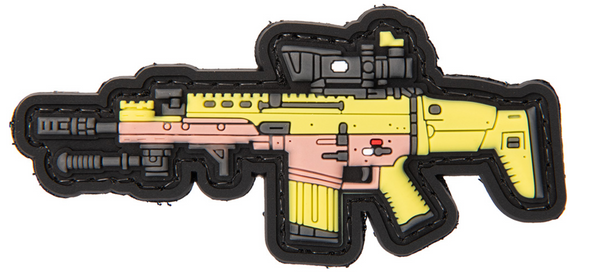 Mini Gun Series PVC Morale Patch: SR25K / Black 