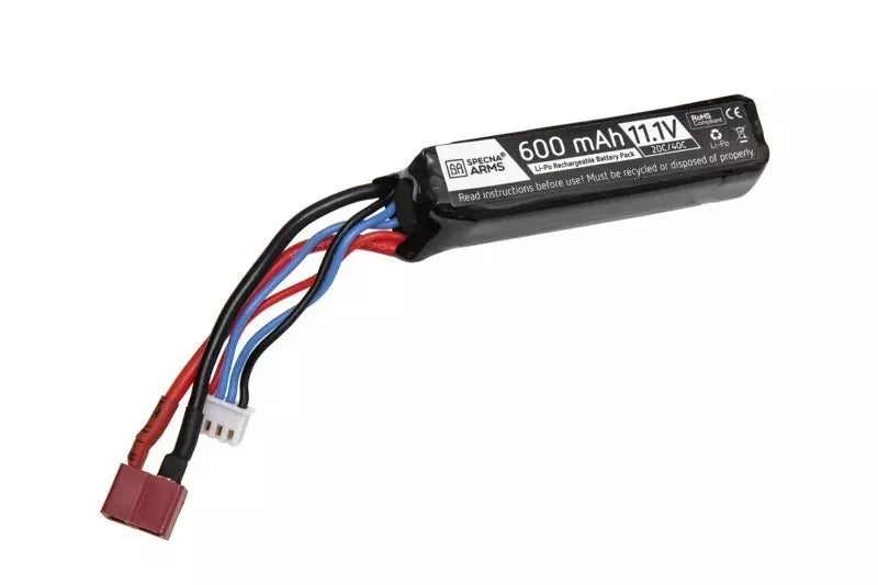 Specna Arms 11.1v 600mAh 20/40c Deans