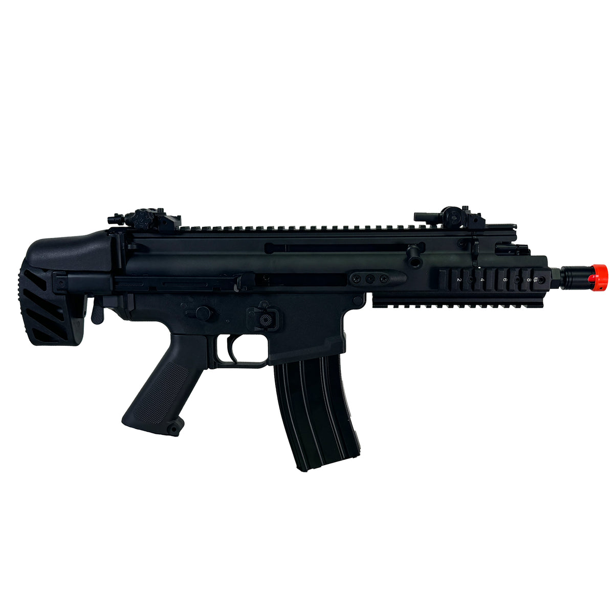 Cybergun FN Herstal-Licensed Advanced SCAR-SC Compact Airsoft AEG w/ QD Spring &amp; MOSFET by CYMA