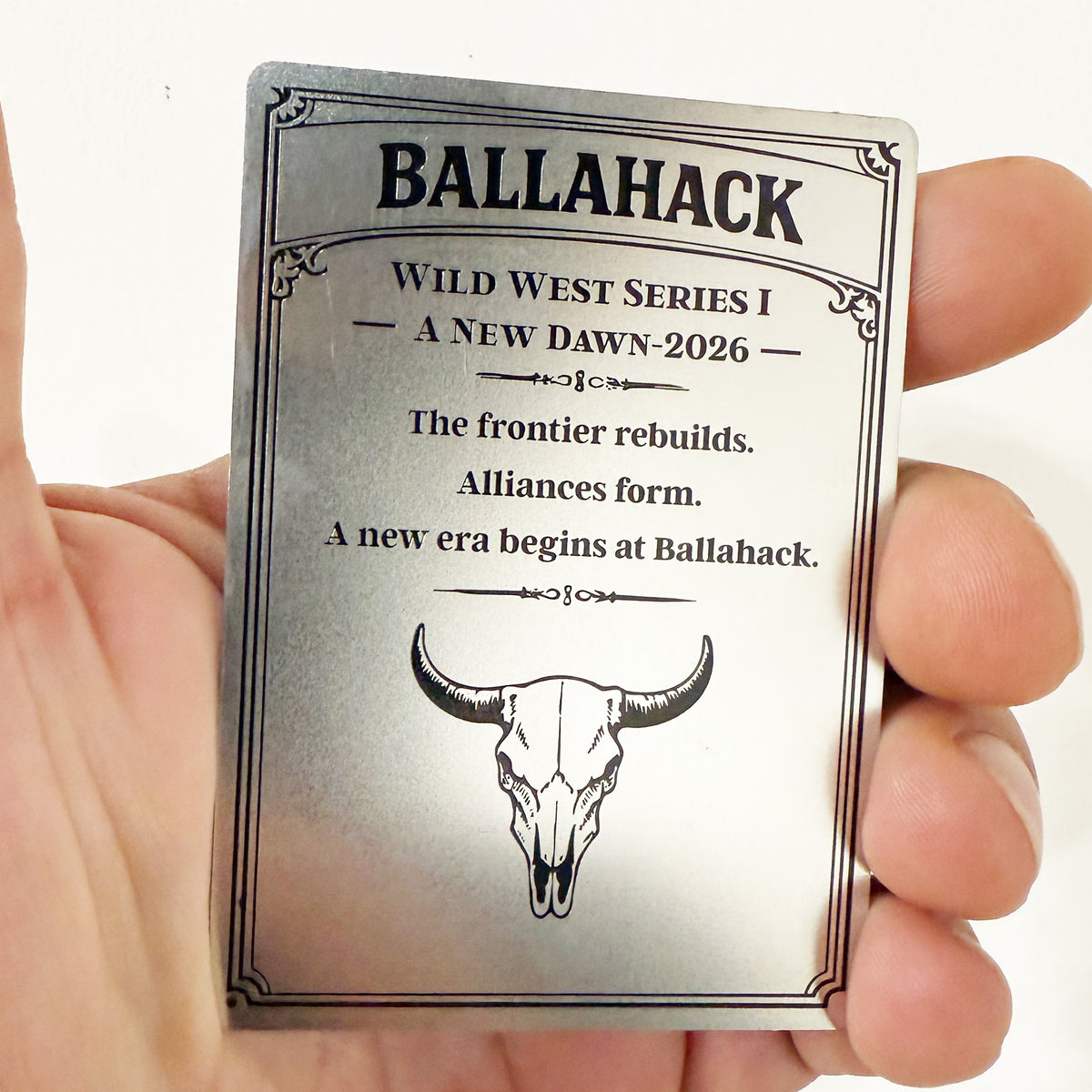 Ballahack Wild West A New Dawn Metal Limited 1st Edition Trading Card
