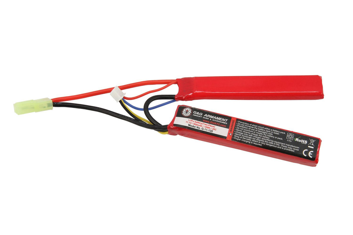 G&G 11.1v 900mAh 20c Li-Po