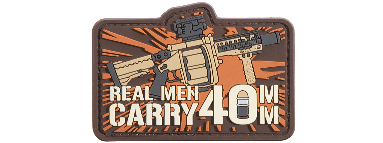 Real Men Carry 40mm Patch