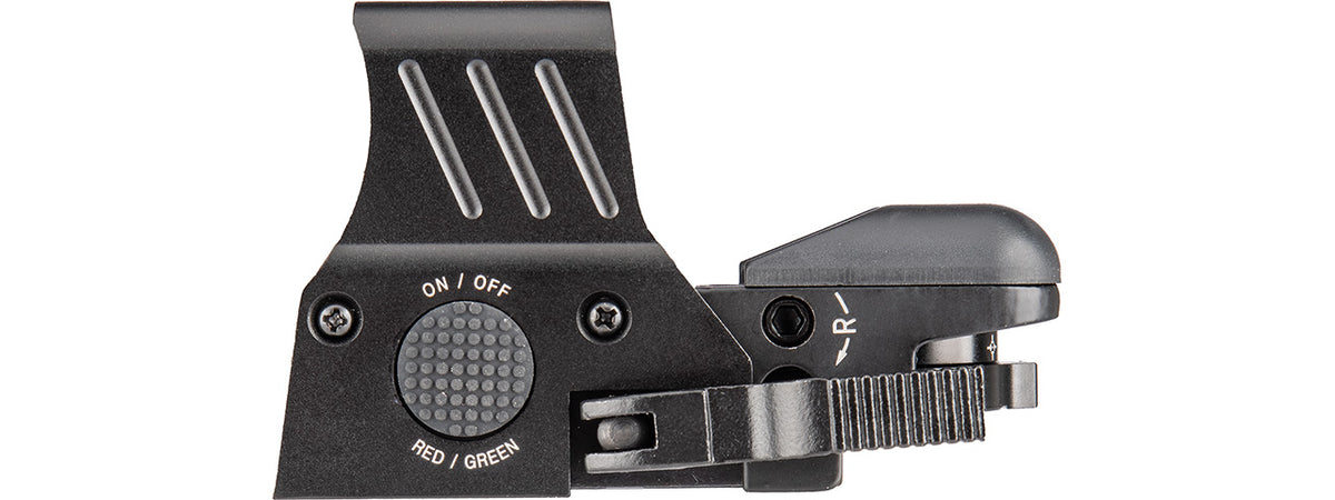 Lancer Tactical 4-Reticle Red-Green Dot Reflex Sight w- QD Mount