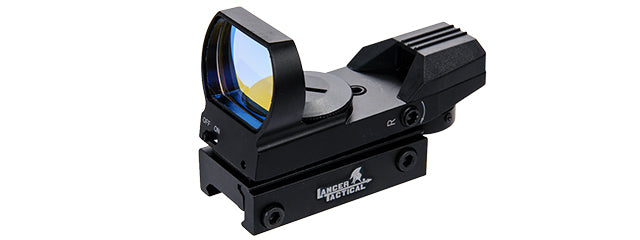 Lancer Tactical 4 Reticle Red Dot Reflex Sight w-Light Control