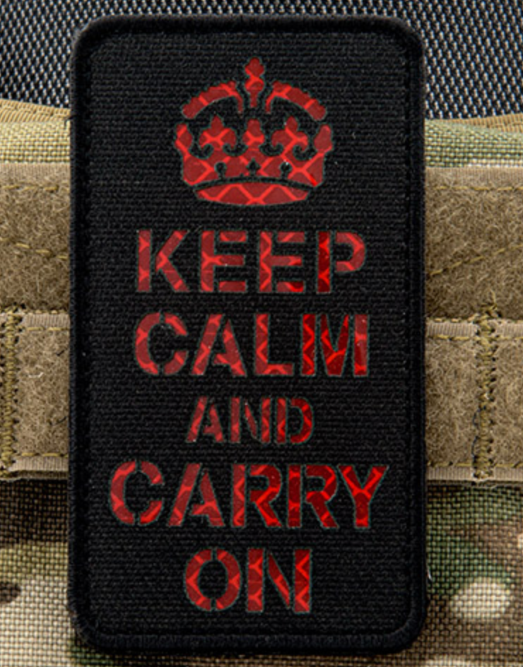 Keep Calm and Carry On PVC Morale Patch