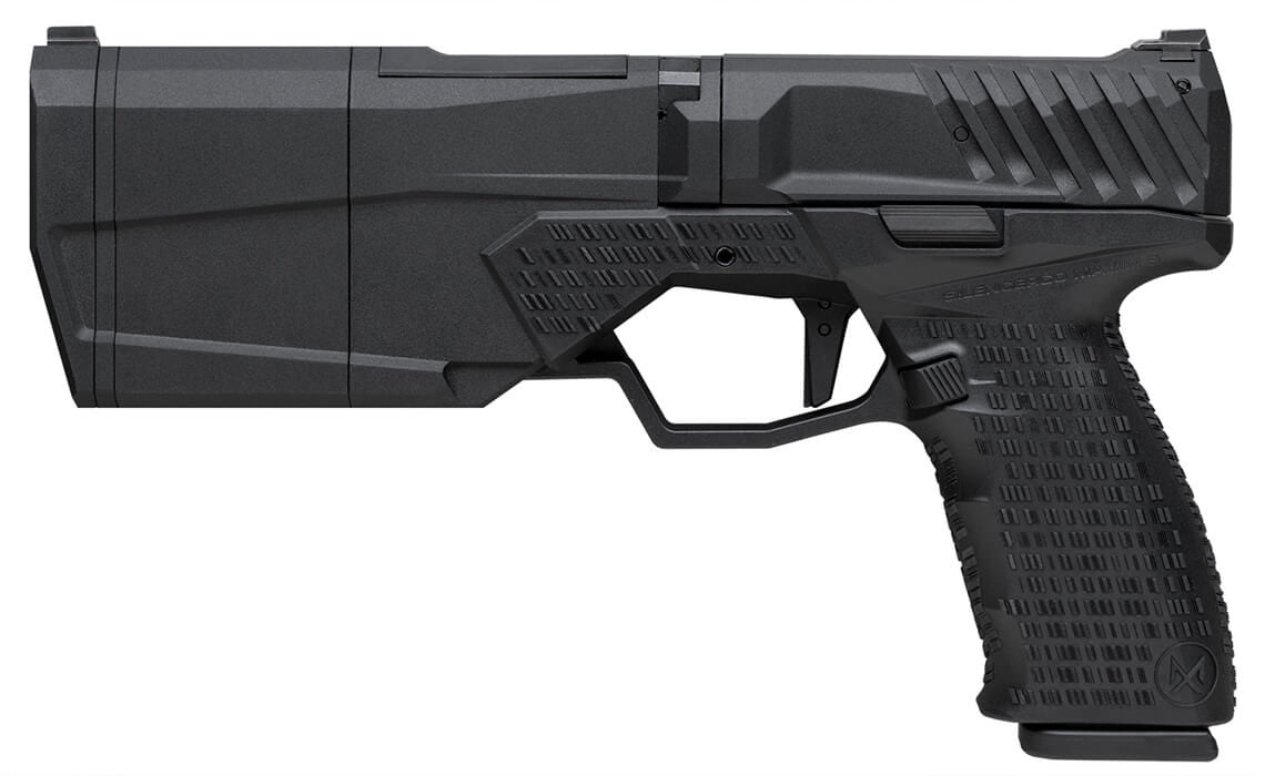 KRYTAC SilencerCo Licensed Maxim 9 Integrally Suppressed Gas Blowback Airsoft Pistol