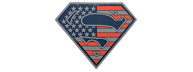US Flag Superman Patch