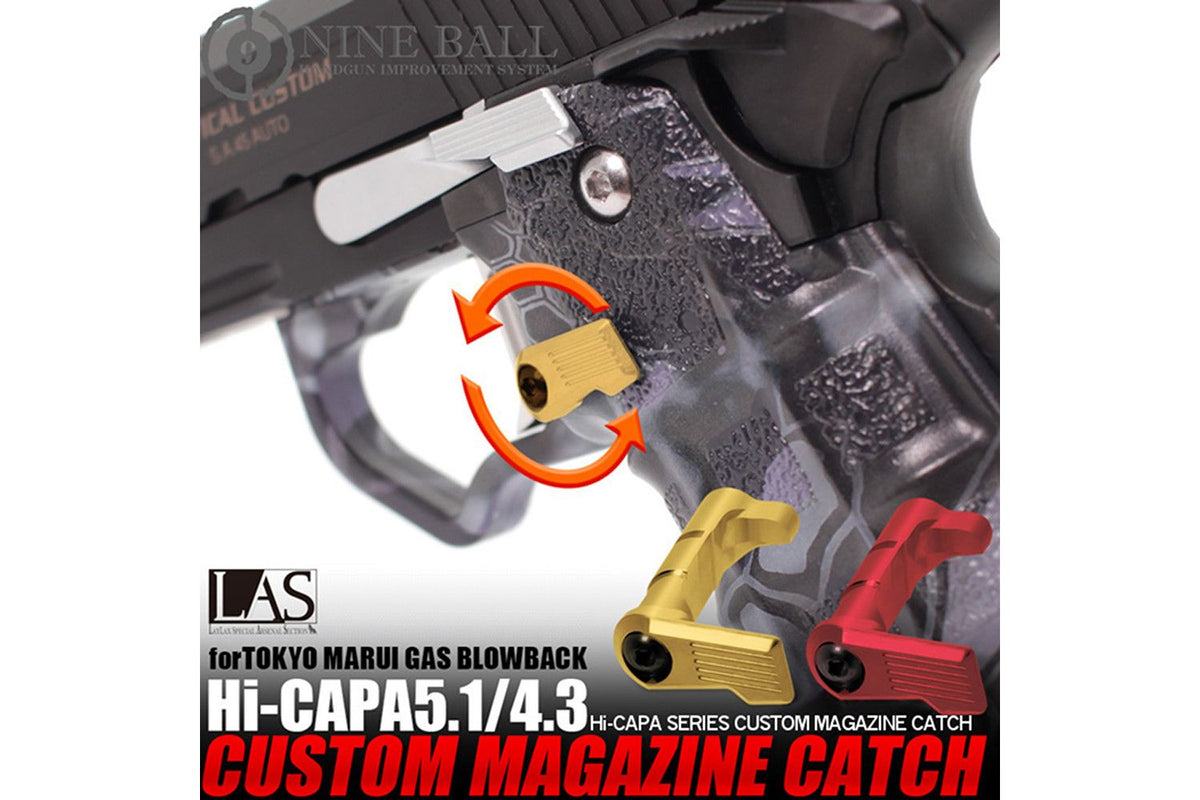 LayLax NINE BALL TM Hi-CAPA Custom Magazine Catch (RED)