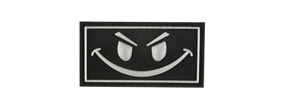 G-FORCE DARK EVIL SMILE PVC MORALE PATCH (BLACK)