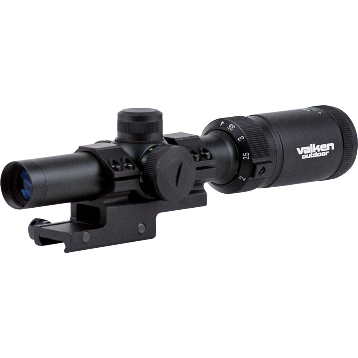 Valken Scope 1-4x20 with Mount Mil-Dot Reticle