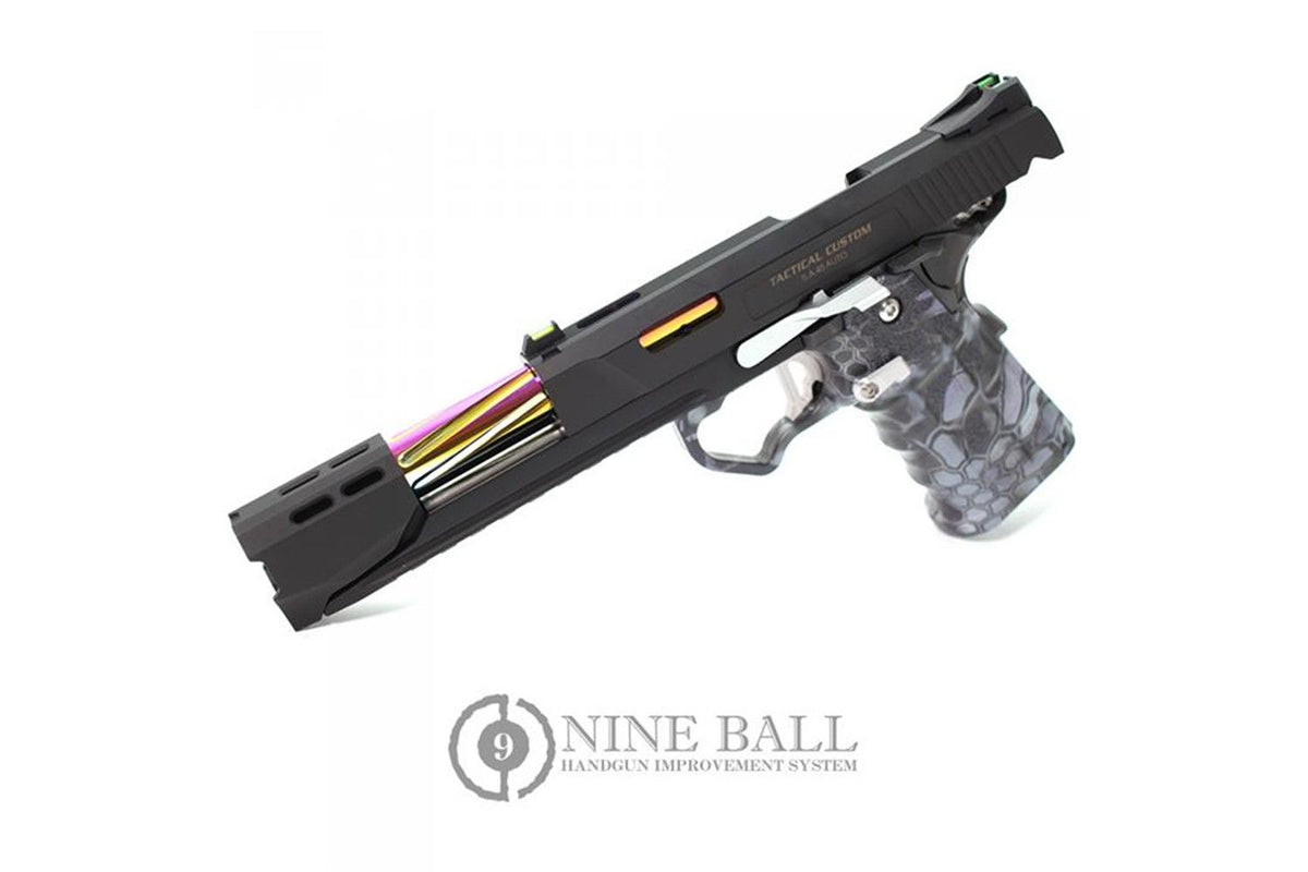 LayLax NINE BALL TM Hi-CAPA Custom Magazine Catch Silver